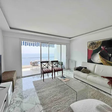 Luxury Monaco & Seaview 2bedrooms, Pool&parking #5 아파트 로퀴에브륀캡마르탱